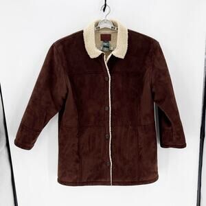 Ralph Lauren faux suede Sherpa lined coat size 3XL classic western cabin farm